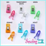 TOOL - FABRIC CLIP-PLASTIC-13MM*15MM (WHITE/RED/PURPLE BLUE/ORANGE/GREEN/BLUE)